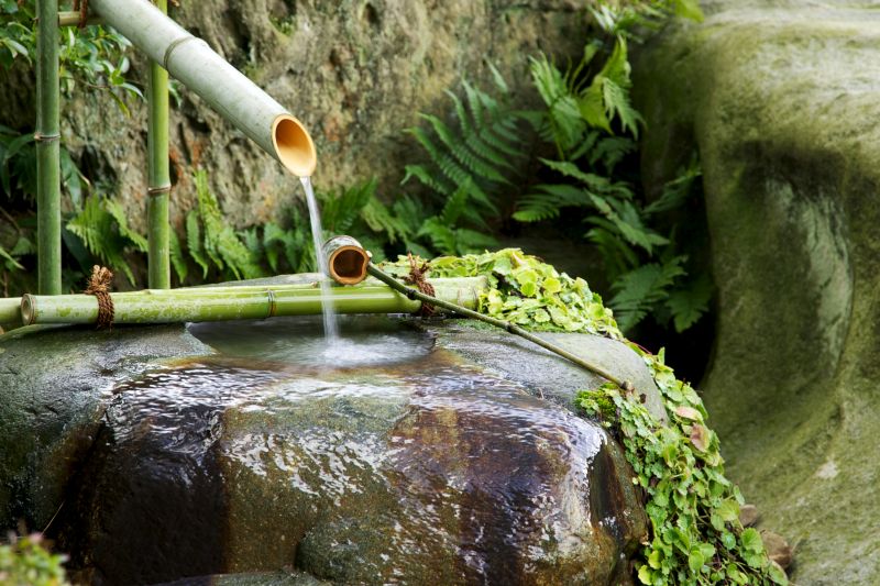 Vòi nước ống tre